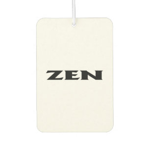 Zen zwarte witte auto luchtverfrisser