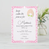 Zen Zwembad & Spa Weekend Getaway Bachelorette Par Kaart (Staand voorkant)
