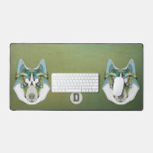 Zenart motif Husky Dog Blue Husky Face (Clavier et souris)