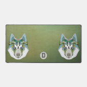 Zenart motif Husky Dog Blue Husky Face (Recto)