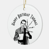 zenddag radiozender keramisch ornament (Links)