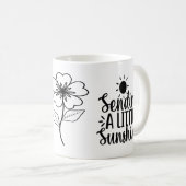 Zendend een weinig zonneschijn, Inspirerend Mok va (Voorkant rechts)