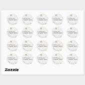 Zendend je meer liefdesbruiloft Favor Ronde Sticker (Vel)