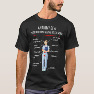 Zendige ANATOMIE VAN EEN PSYCHIATRISCHE EN MENTELE T-shirt