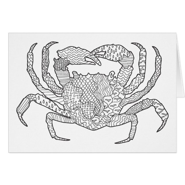 Zendoodle Crab (Voorkant Horizontaal)