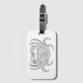 Zendoodle Crab Bagagelabel (Voorkant (verticaal))