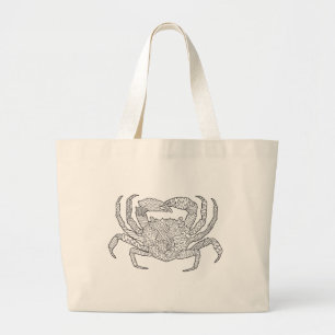 Zendoodle Crab Grote Tote Bag