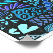 Zendoodle tableau "Mer" (Coin)