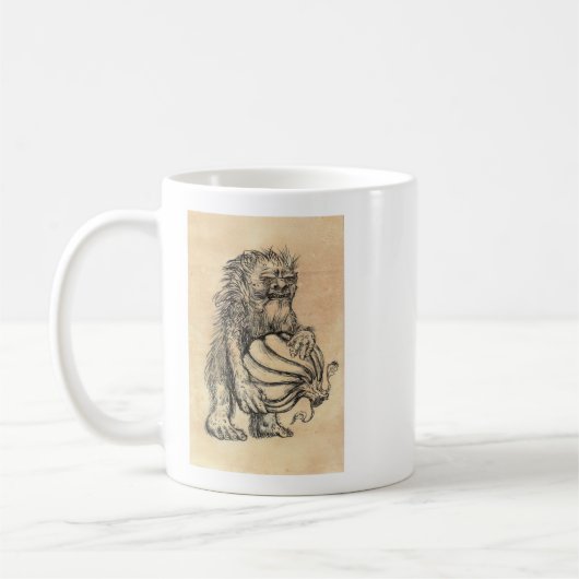 Zendula préhistorique Troll Café Mug (Gauche)