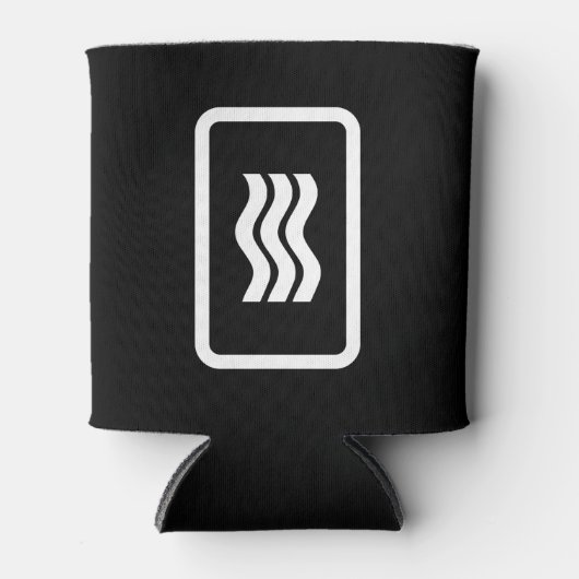 Zener-Kaart | 3 verticale golvende lijnen Blikjeskoeler (Voorkant)