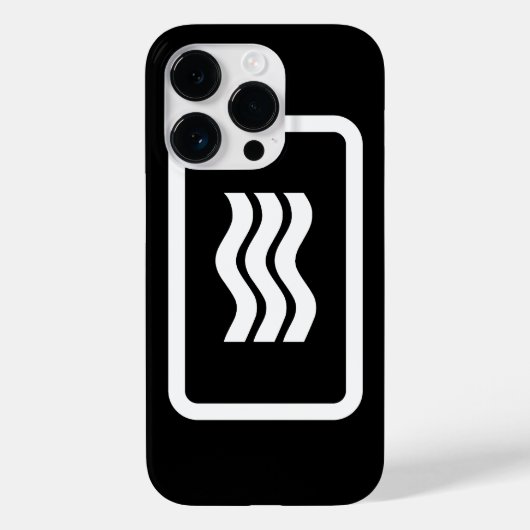 Zener-Kaart | 3 verticale golvende lijnen Case-Mate iPhone Case (Achterkant)
