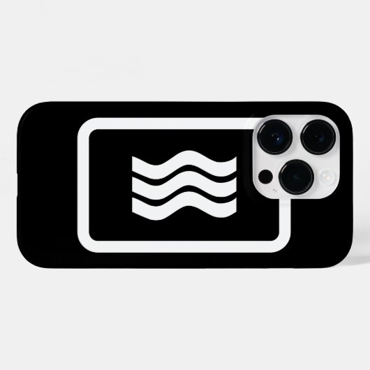 Zener-Kaart | 3 verticale golvende lijnen Case-Mate iPhone Case (Achterkant (horizontaal))