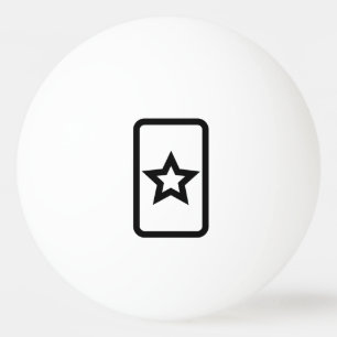 Zener-Kaart Holle 5 puntige ster Pingpongballen