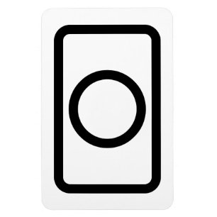 Zener-Kaart holle cirkel Magneet