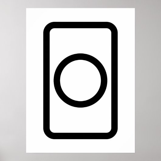 Zener-Kaart | holle cirkel Poster (Voorkant)