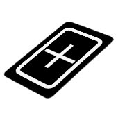 Zener-Kaart | plusteken Magneet (Linkerzijde)