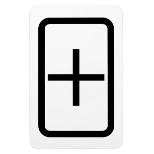 Zener-Kaart plusteken Magneet