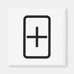 Zener-Kaart plusteken Magneet