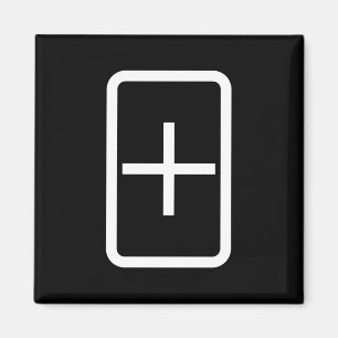 Zener-Kaart plusteken Magneet
