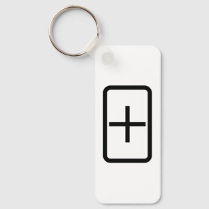Zener-Kaart   plusteken Sleutelhanger