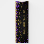 Zenhuisarts Afstuderen Banner Paars & Gold (Verticaal)