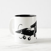 Zenith 701 tweekleurige koffiemok (Voorkant links)