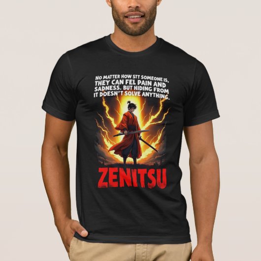 Zenitsu inspiré t-shirt anime (Devant)