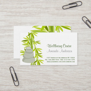 Zenpitten en bamboe visitekaartje