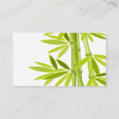 Zenpitten en bamboe visitekaartje (Achterkant)