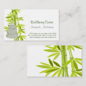 Zenpitten en bamboe visitekaartje (Voorkant / Achterkant)