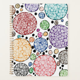 Zentangle circles pattern planner