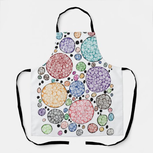 Zentangle circles pattern schort (Voorkant)