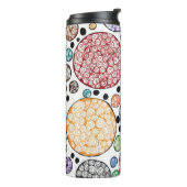 Zentangle circles pattern thermosbeker (Gedraaid links)