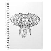 Zentangle geïnspireerd olifant notitieboek (Voorkant)