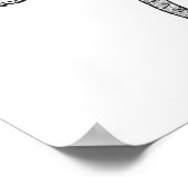 Zentangle geïnspireerd olifant poster (Hoek)