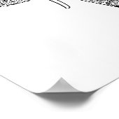 Zentangle Inspired Indian Elephant Poster (Hoek)