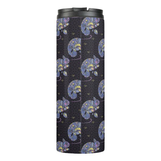 Zentangle Lizard | Monogram Thermosbeker (Achterkant)