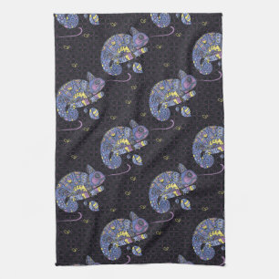 Zentangle Lizard Theedoek