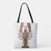 Zentangle Style Lobster Draagtas (Achterkant)