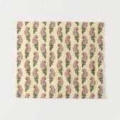 Zentangle Style Parrots Wandkleed (Voorkant (horizontaal))