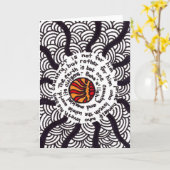 Zentangles Unity Kaart (Gele Bloem)