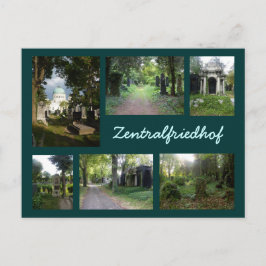 Zentralfriedhof Collage Briefkaart