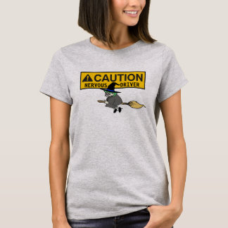 Zenuwachtig Bestuurder T-Shirt - Grappige Hallowee
