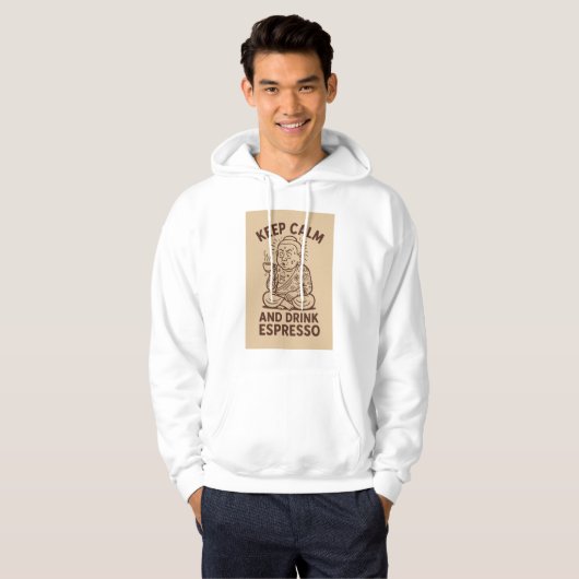 zenuwachtige Boeddha Hoodie (Voorkant volledig)