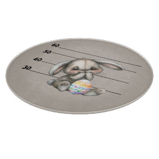 Zenuwachtige Konijn Politie Lineup Snijplank