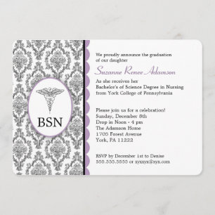 ZenuwAfstuderen BSN RN zwarte lavender damp Kaart