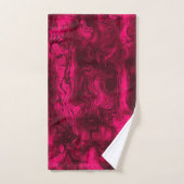 Zenuwenergie Grungy Abstract Art Raspberry Rust. Bad Handdoek (Handdoek)