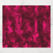 Zenuwenergie Grungy Abstract Art Raspberry Rust. Bier Etiket (Enkel label)