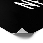 Zenuwrex Funny Dinosaur TRex Pun Dark BG Poster (Hoek)