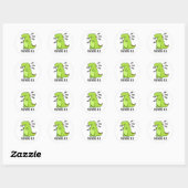 Zenuwrex Funny Dinosaur TRex Pun Ronde Sticker (Vel)